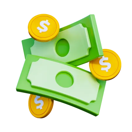 Cash  3D Icon