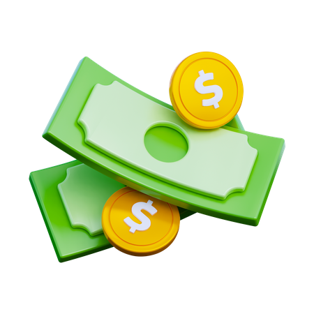 Cash  3D Icon