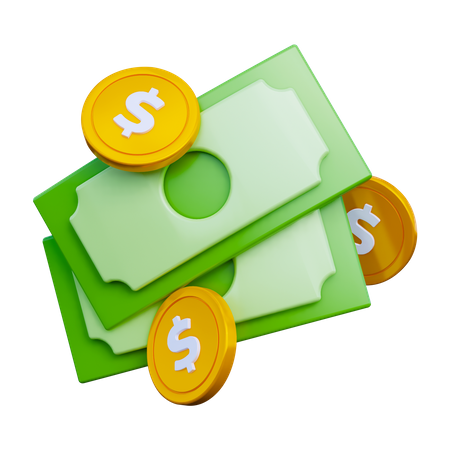 Cash  3D Icon