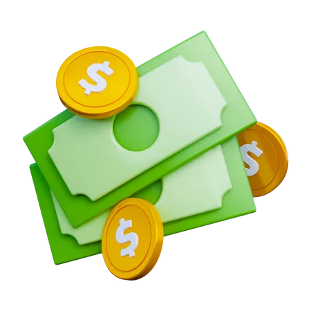 Cash  3D Icon