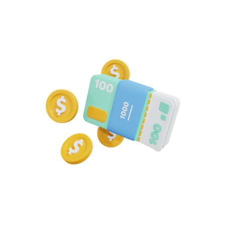 Cash  3D Icon