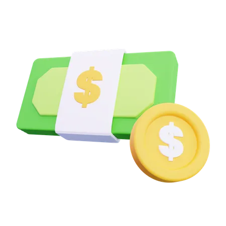 Cash  3D Icon