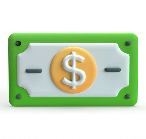 Cash  3D Icon