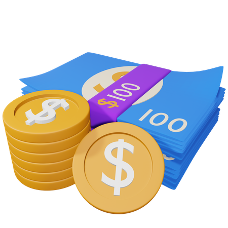 Cash  3D Icon