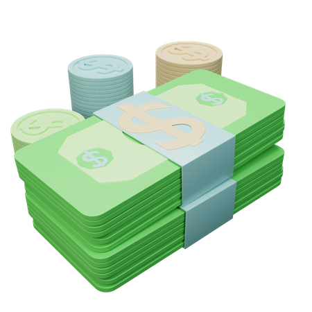Cash  3D Icon