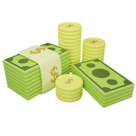 Cash  3D Icon
