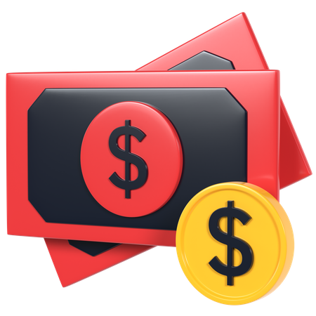Cash  3D Icon