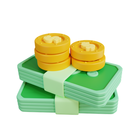 Cash  3D Icon