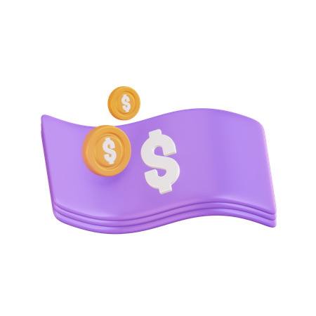 Cash  3D Icon