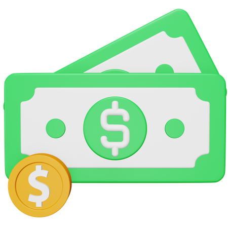 Cash  3D Icon