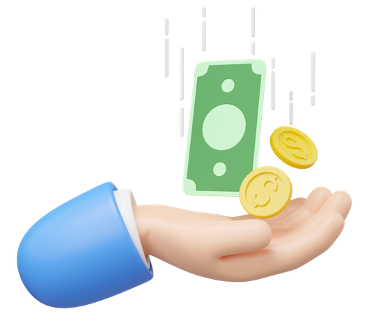 Cash  3D Icon