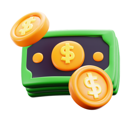 Cash  3D Icon
