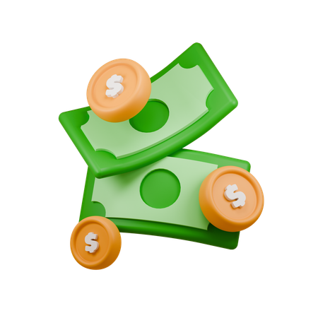 Cash  3D Icon