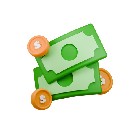 Cash  3D Icon
