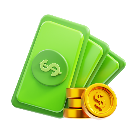 Cash  3D Icon