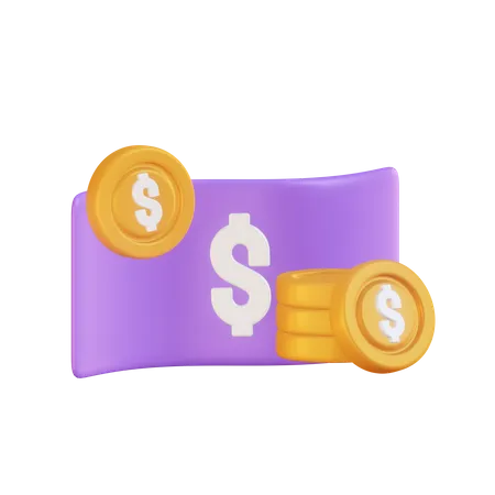 Cash Payment 3 D Illustration 3D Illustration