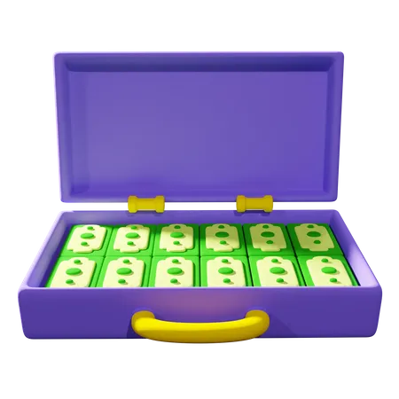 Money In A Suitcase Download This Item Now 3D Icon