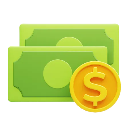 3 D Cash Illustration For Shopping And Payment Purpose 3D Icon