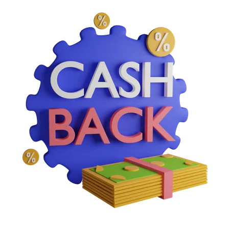Cash Back 3 D Icon Contains PNG BLEND GLTF And OBJ Files 3D Icon