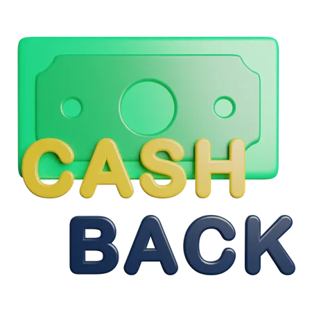 Cash Back Sale Buy 3D Icon