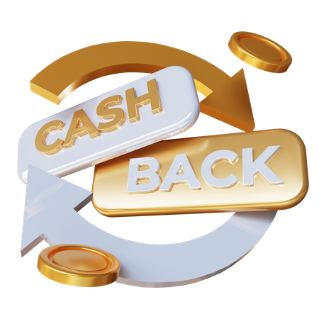 Cash Back  3D Icon