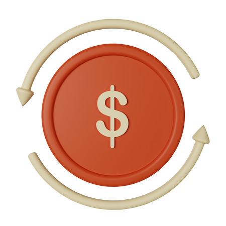 Cash Back  3D Icon