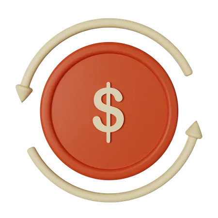 Cash Back  3D Icon