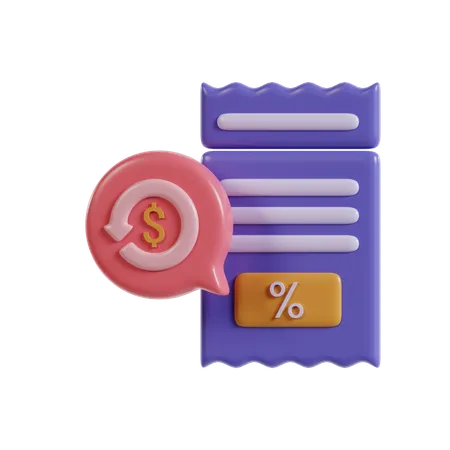 Cash Back  3D Icon