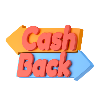 Cash Back  3D Icon