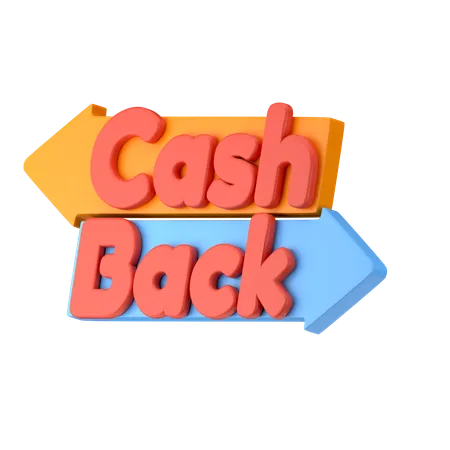 Cash Back  3D Icon