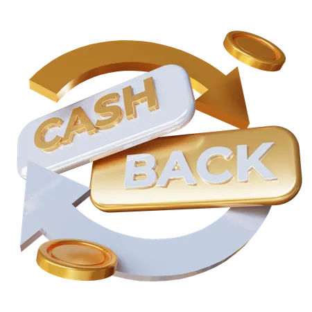 Cash Back  3D Icon