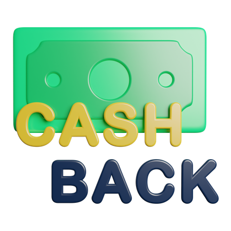 Cash Back  3D Icon