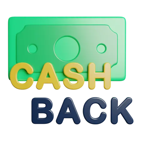 Cash Back  3D Icon