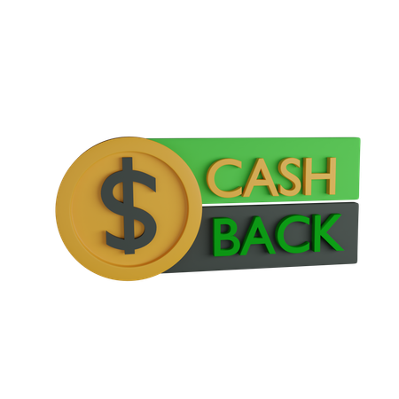 Cash back  3D Icon