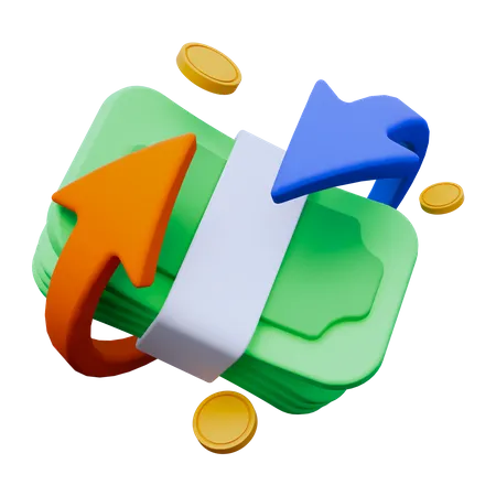 Cash Back  3D Icon