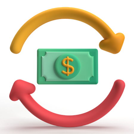 Cash Back  3D Icon