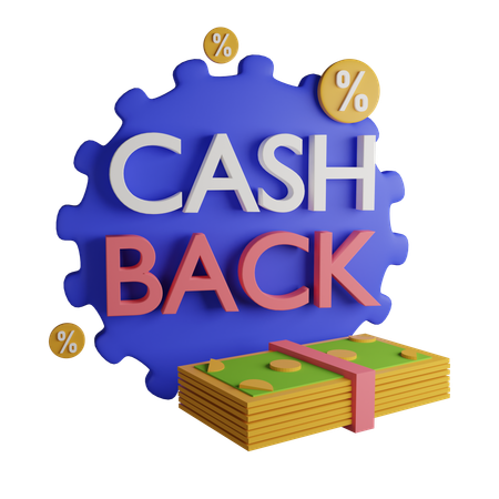 Cash Back  3D Icon