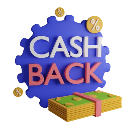 Cash Back  3D Icon