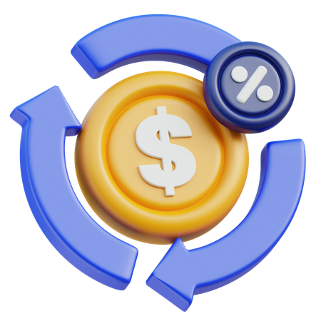 Cash Back  3D Icon
