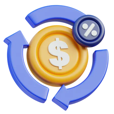 Cash Back  3D Icon