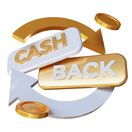 Cash Back  3D Icon
