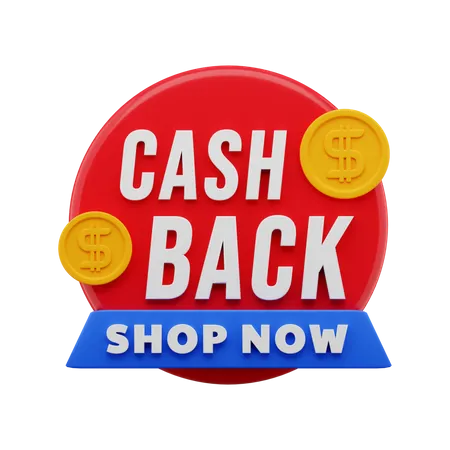 Cash back 3D Icon