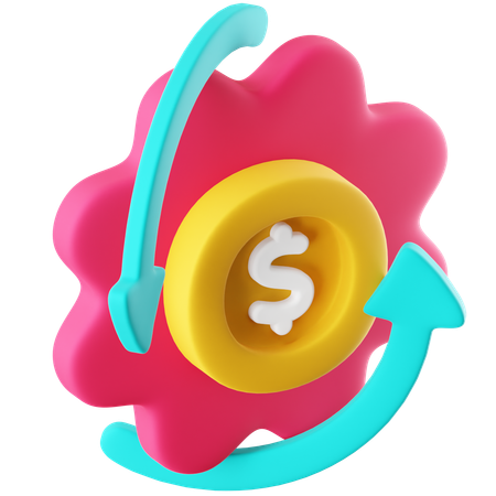 Cash Back 3D Icon