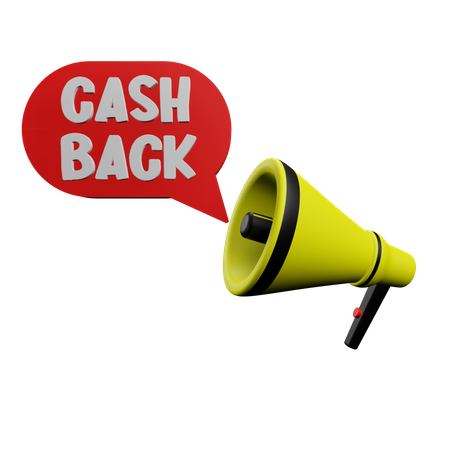 Cash Back Announcement  3D Sticker