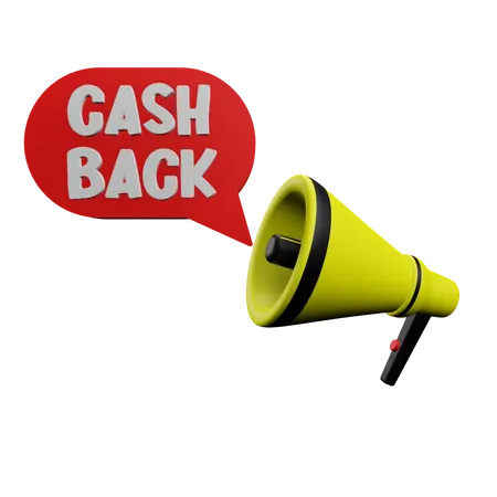 Cash Back Announcement  3D Sticker