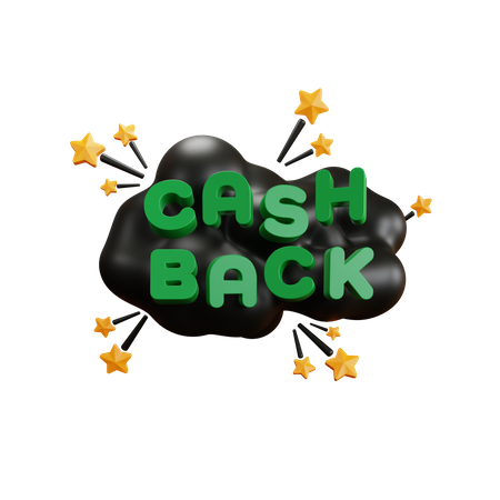Cash Back Bubble 3D Icon