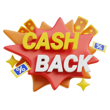 Cash Back Offer  3D Icon