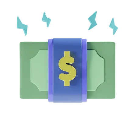 Banknote Bundles 3 D Icon 3D Icon