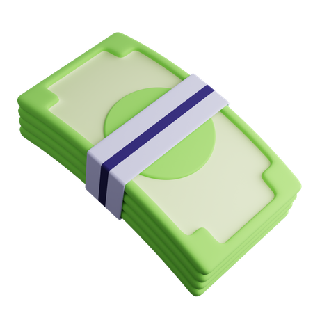 Cash Bundle  3D Icon