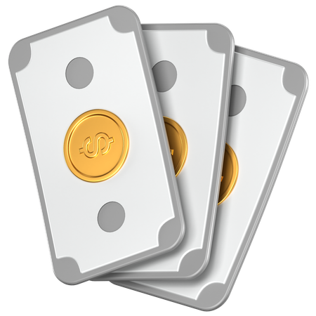 Cash Bundle  3D Icon